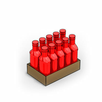 Tray 10-count Bottles