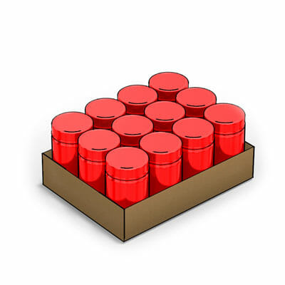 Tray 12-count Canisters