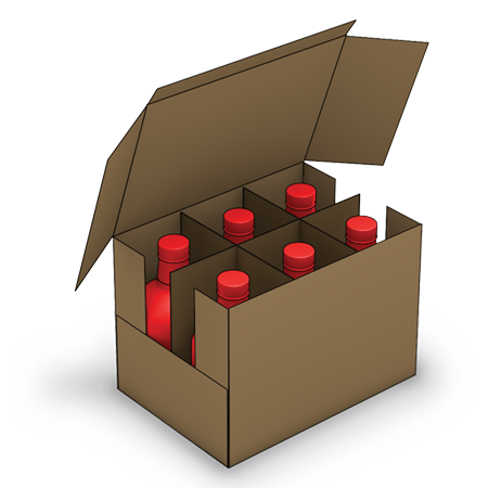 Wrap around bottles partitions
